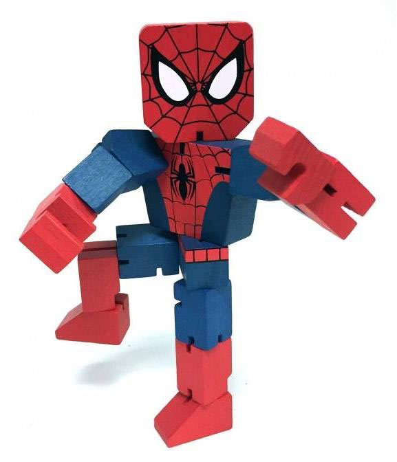 Figura de madera Spiderman
