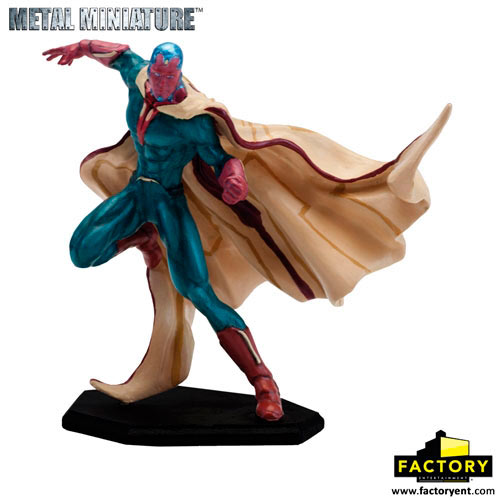 Figura de metal Vision 6 cm. Los Vengadores: la era de Ultrón. Línea Metal Miniature. Factory Entertainment