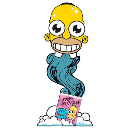 Figura mascota Mr. Sparkle 18 cm. Los Simpson. Kidrobot