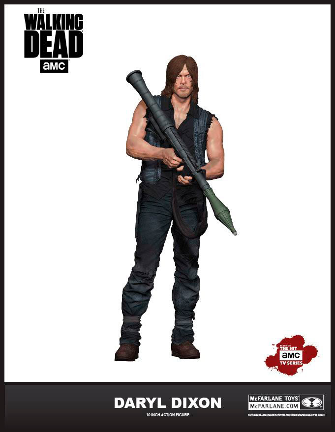Figuras Daryl Dixon 25 cm. The Walking Dead. Edición Deluxe. McFarlane Toys