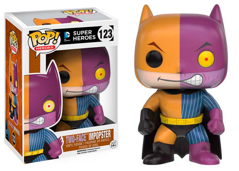 Funko POP Batman as Two-Face 9 cm. Batman. Colección Impopster