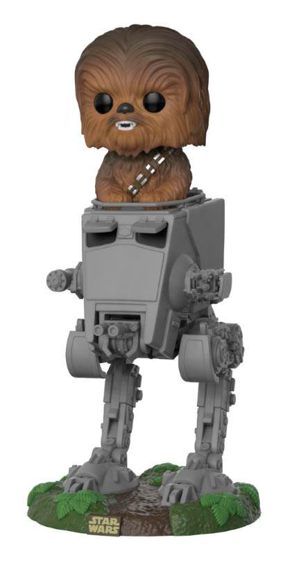 Funko POP Chewbacca with AT-ST 10 cm. Star Wars. Versión Deluxe