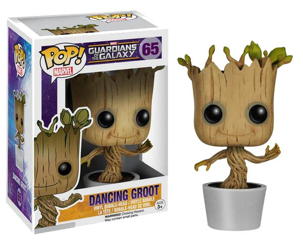 Funko POP Dancing Groot 10 cm. Guardianes de la Galaxia. Marvel