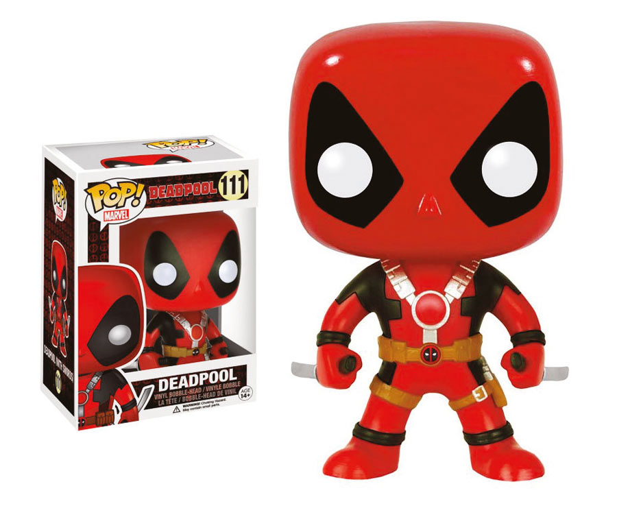 Funko POP Deadpool 10 cm. Versión dos espadas. Marvel.