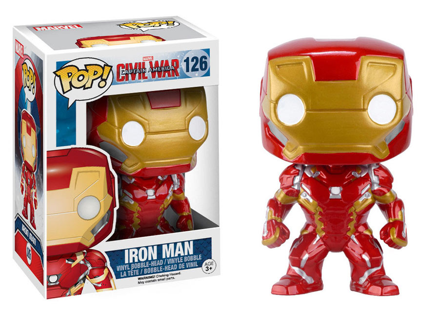 Funko POP Iron Man 10 cm. Capitán América: La Guerra Civil