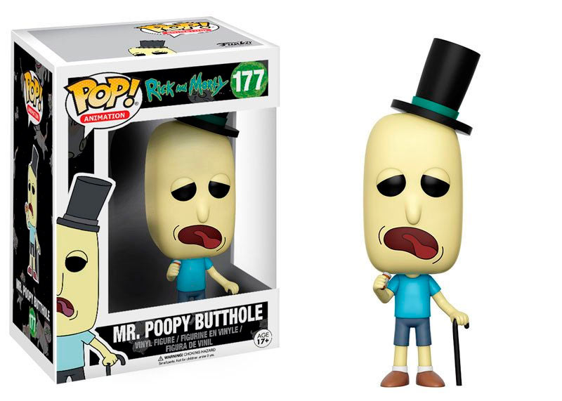 Funko POP Mr. Poopy Butthole 9 cm. Rick y Morty.