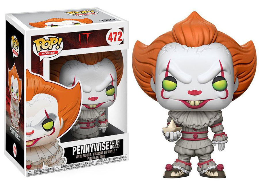 Funko POP Pennywise (with Boat) 9 cm. it (Eso).POP! Movies. Stephen King.