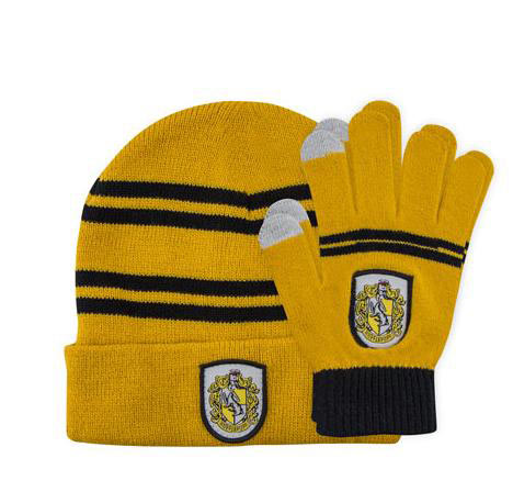 Gorro más guantes Hufflepuff