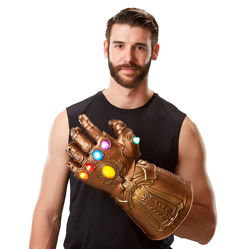 Guante electrónico articulado Thanos. Vengadores: Infinity War. Escala 1:1. Tamaño real. Hasbro