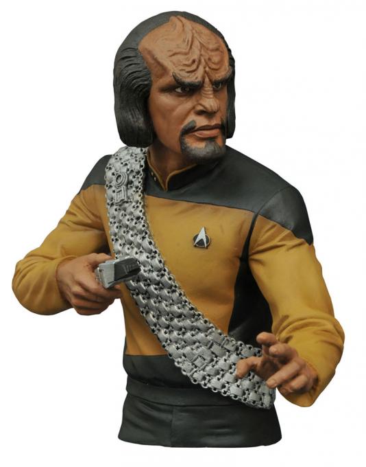 Hucha teniente Worf 18 cm. Star Trek: La nueva generación. Diamond Select