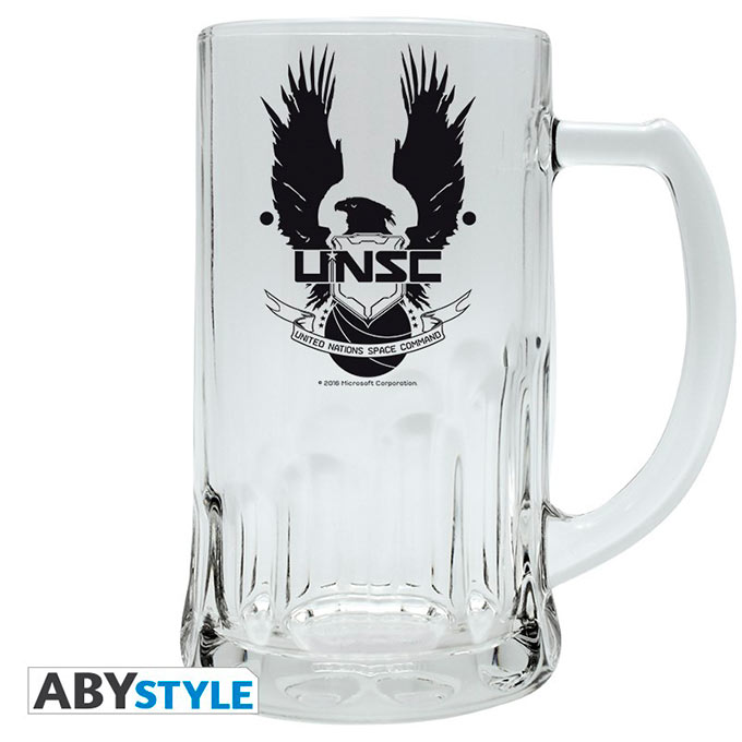 Jarra cerveza UNSC. Videojuego Halo. 0