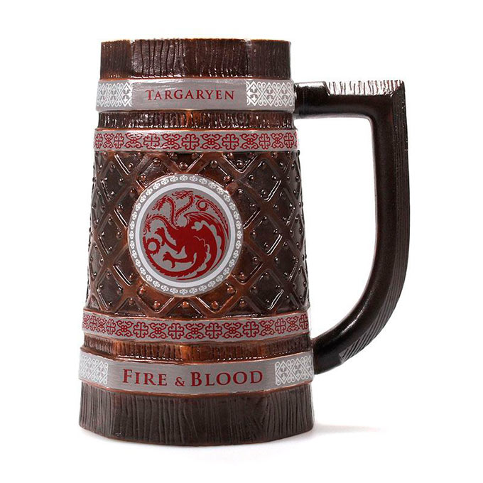 Jarra de cerveza Casa targaryen. Juego de Tronos