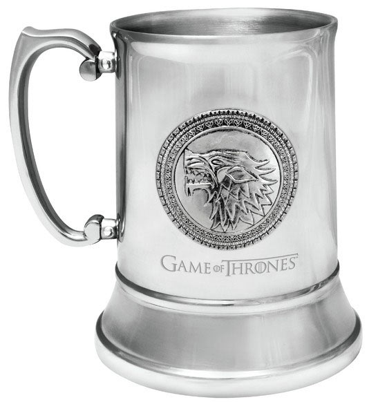 Jarra de cerveza acero inoxidable Casa Stark. Juego de Tronos. Dark Horse