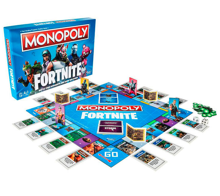 Juego de Mesa Monopoly Fortnite. Versión en inglés