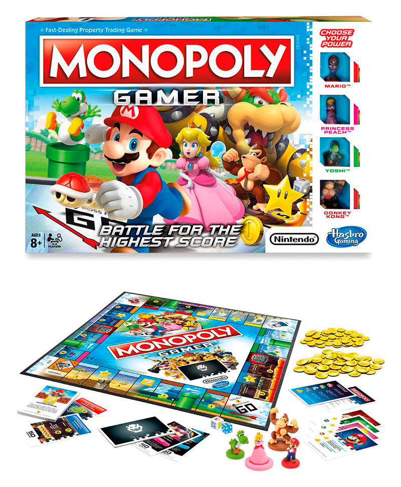 Juego de Mesa Monopoly Gamer Mario Edition. Nintendo. Edición en inglés. Hasbro