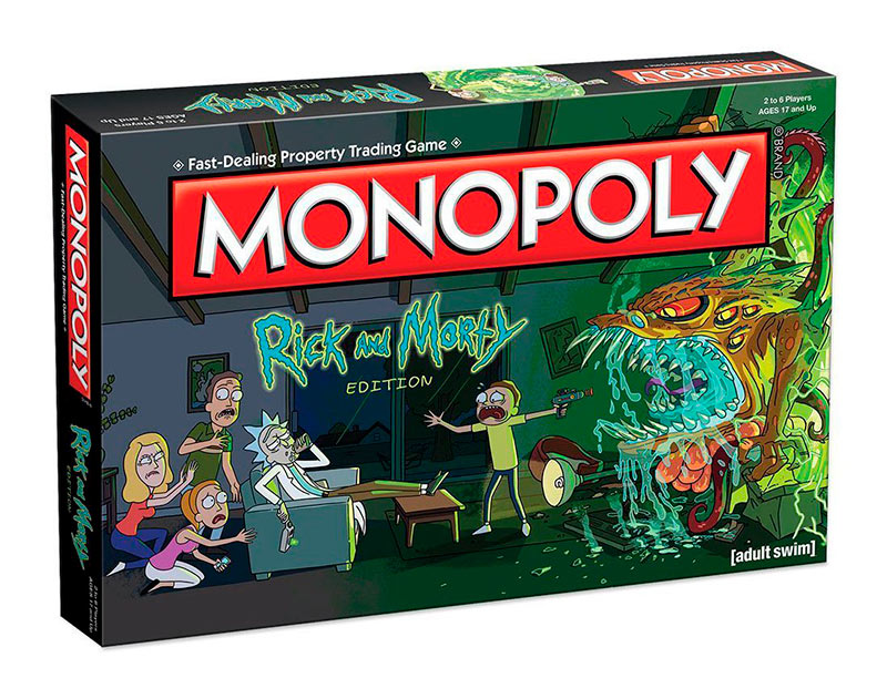 Juego de Mesa Rick y Morty Monopoly. Versión en inglés