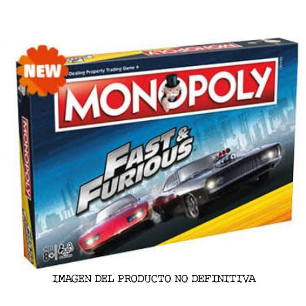 Juego de mesa Monopoly A todo gas (Fast and the Furious). Versión Inglés