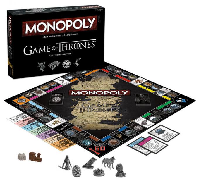 Juego de mesa Monopoly. Juego de Tronos. Versión en inglés
