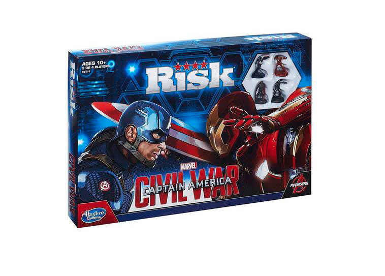 Juego de mesa Risk. Capitán América: Civil War. En inglés