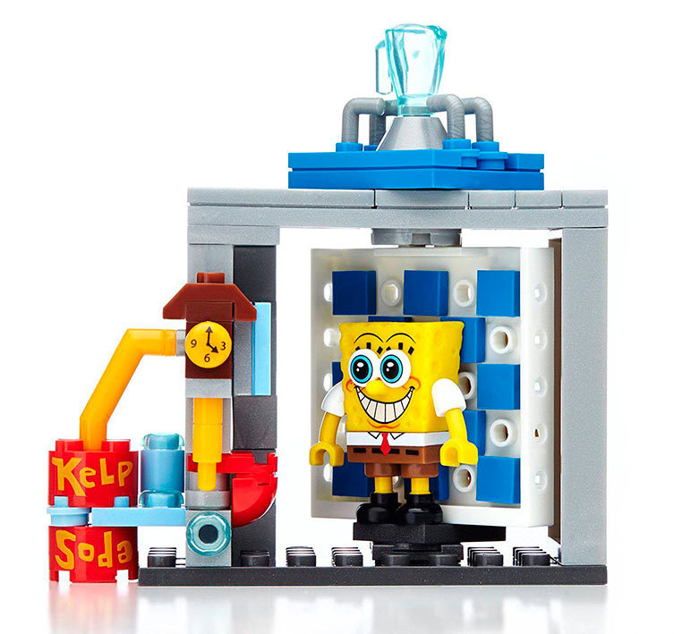 Kit de Construcción Booth Time Machine. Bob Esponja. Línea Mega Blocks