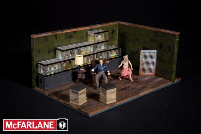 Kit de construcción habitación Gobernador con luz. The Walking Dead. Mcfarlane Toys