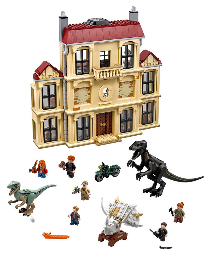 LEGO Caos del Indorraptor en la mansión Lockwood. Jurassic World. 75930