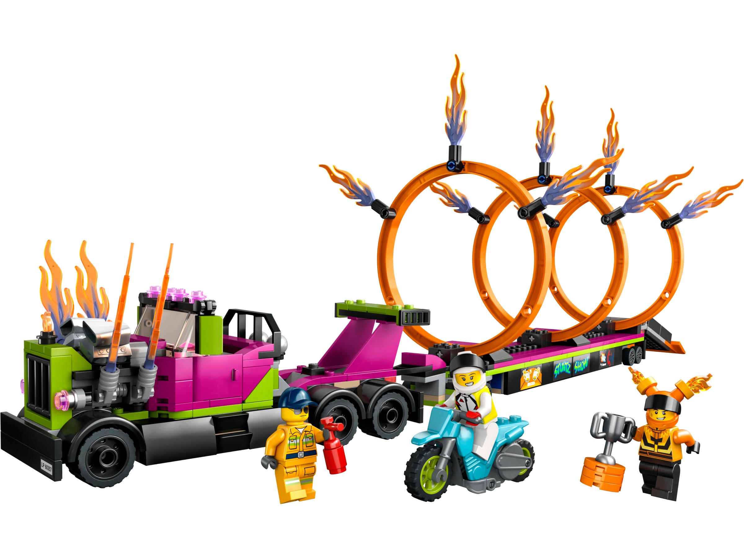 LEGO City - Desafío Acrobático: Camión y Anillos de Fuego