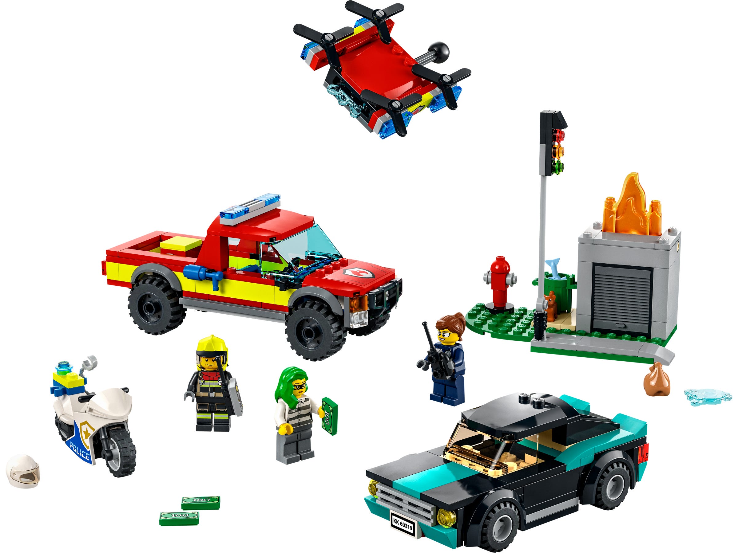 LEGO City - Rescate de Bomberos y Persecución Policial