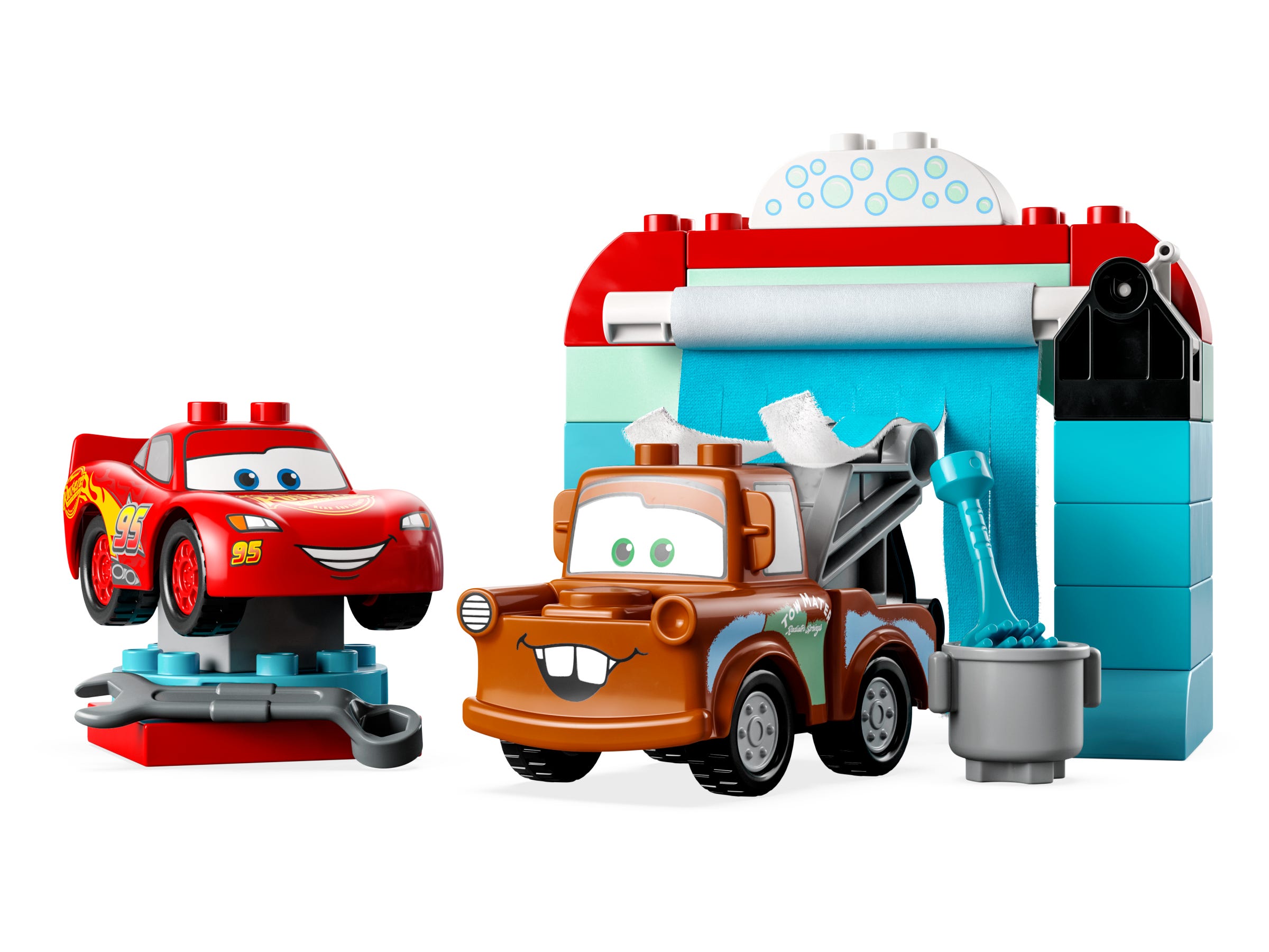 LEGO Disney™ - Diversión en el Autolavado con Rayo McQueen y Mate