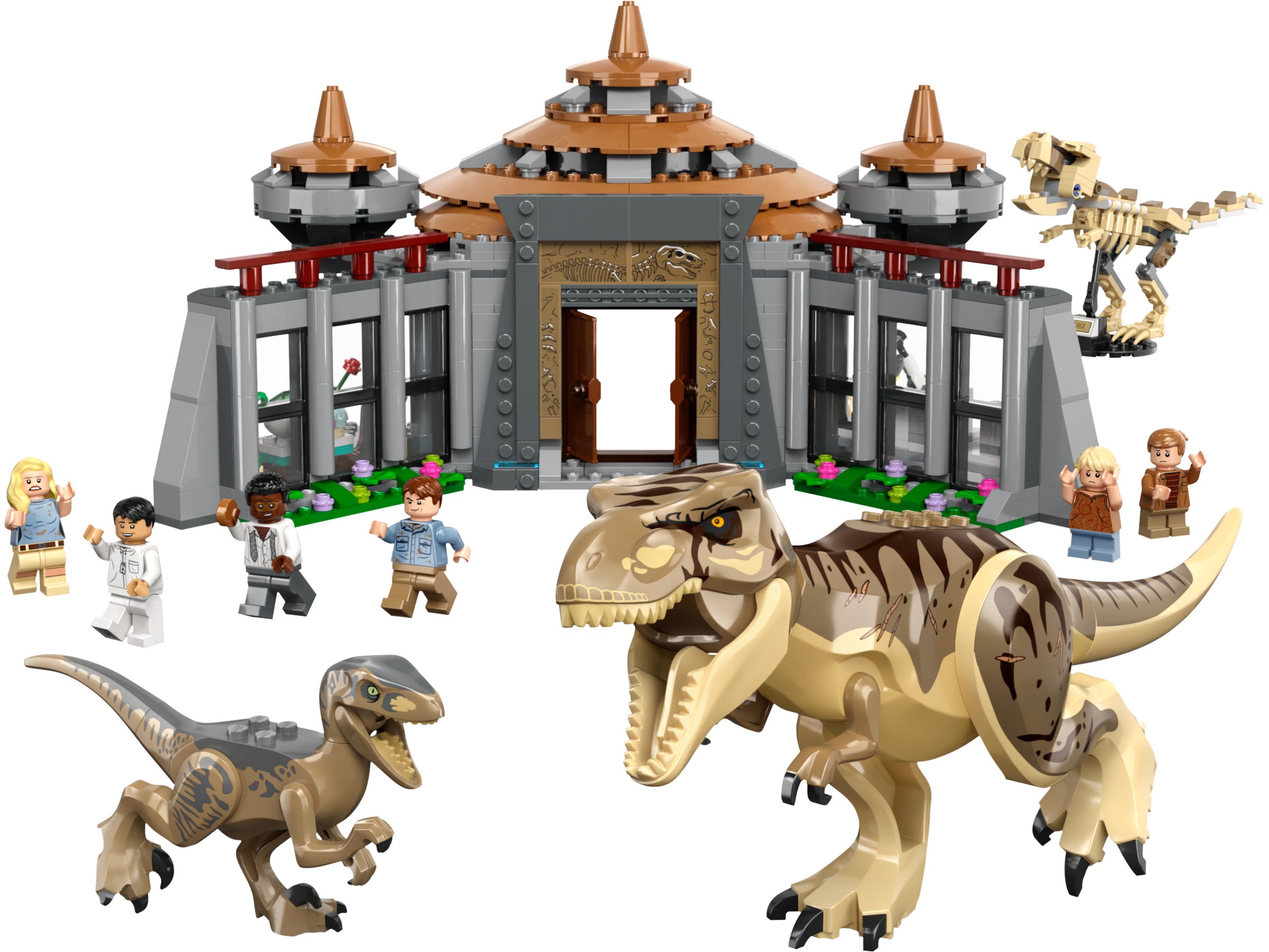 LEGO Jurassic World™ - Centro de Visitantes: T. rex y Ataque del Raptor