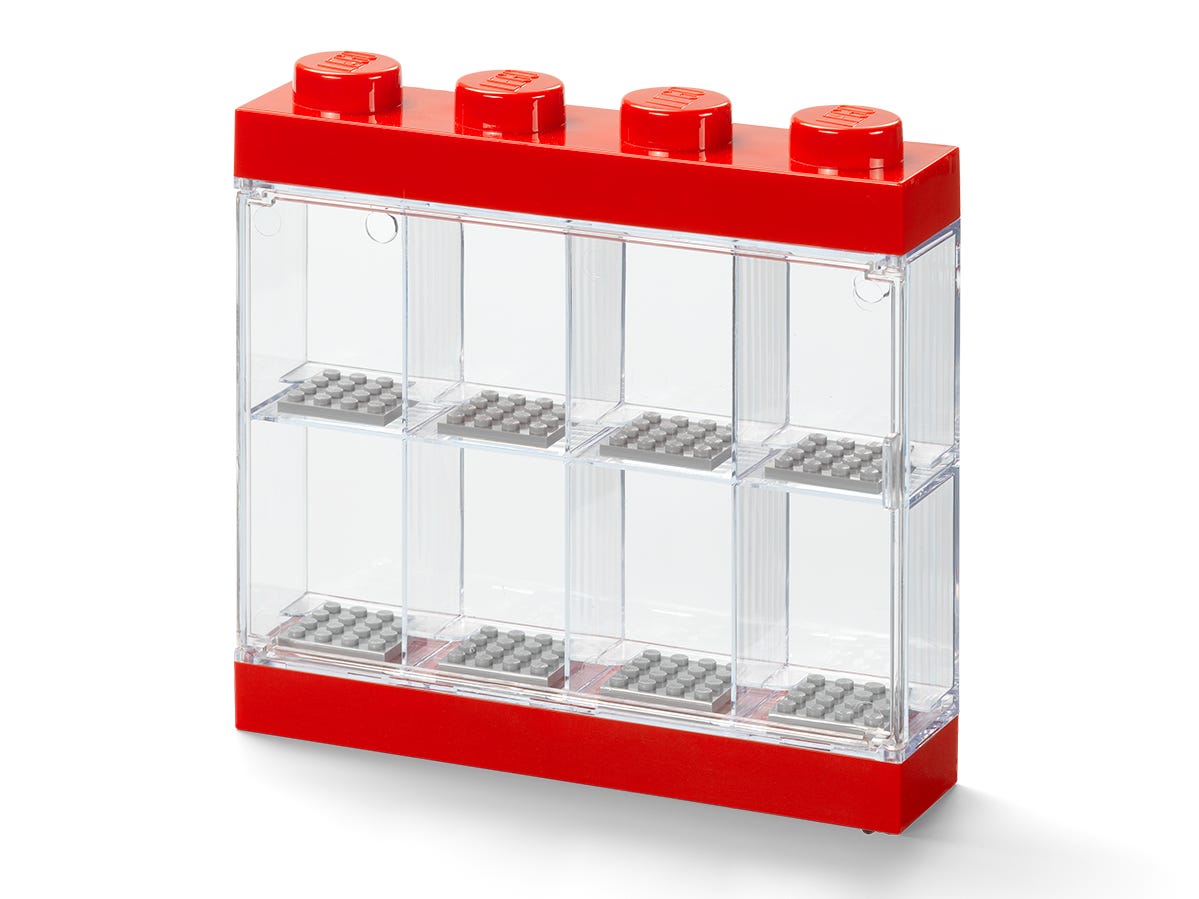 LEGO Minifiguras - Expositor para 8 minifiguras (rojo)