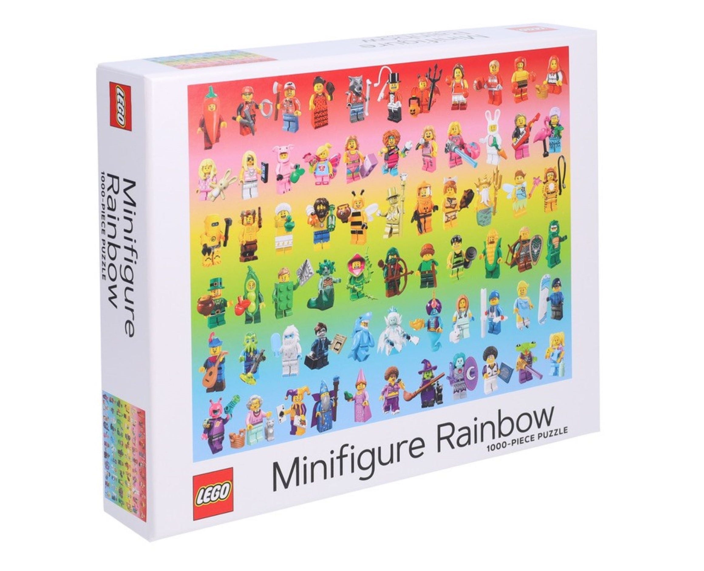 LEGO Minifiguras - Puzle de 1000 Piezas: Arcoíris de Minifiguras