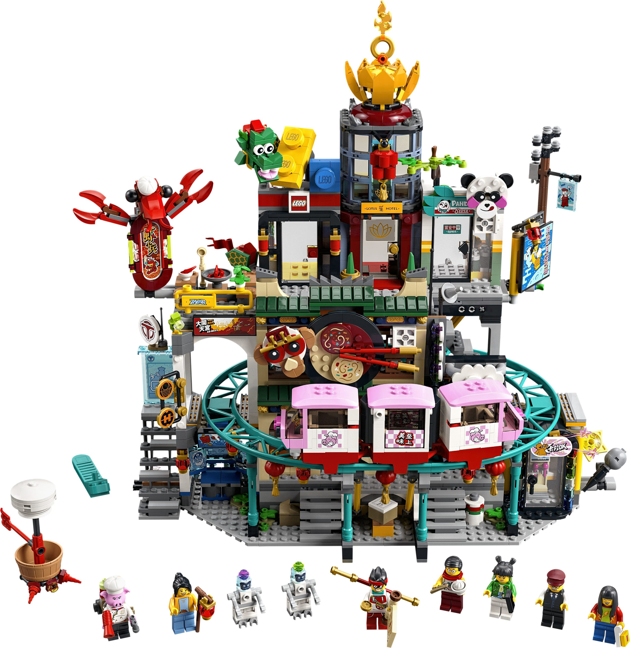 LEGO Monkie Kid™ - Ciudad de los Faroles