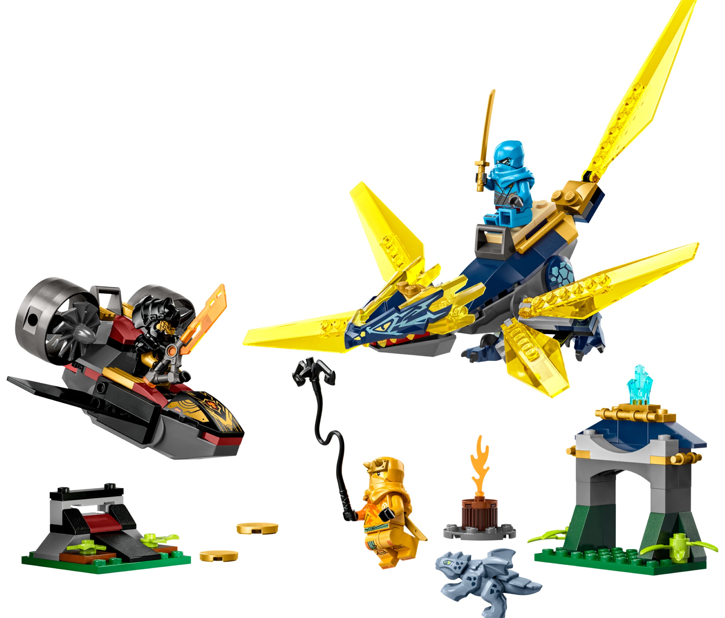 LEGO NINJAGO® - Batalla por el Dragón Bebé de Nya y Arin