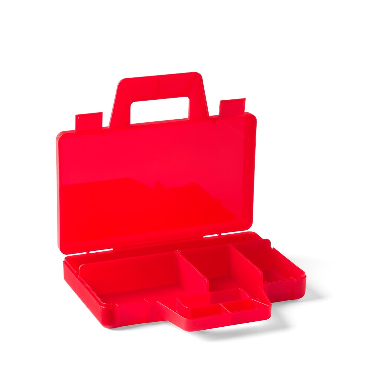 LEGO Otros - Caja clasificadora roja transparente