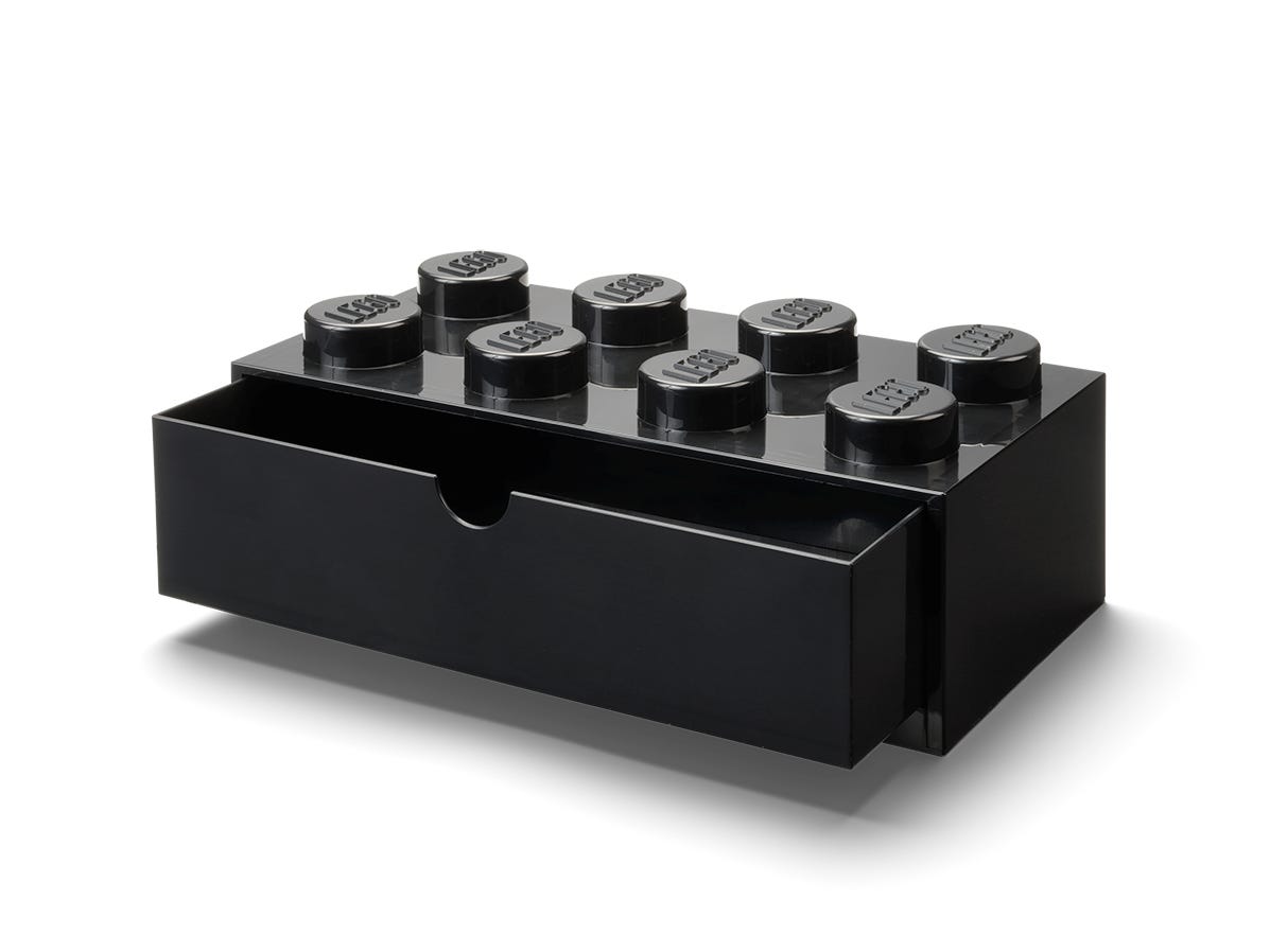 LEGO Otros - Cajón de Escritorio de 8 Espigas (negro)