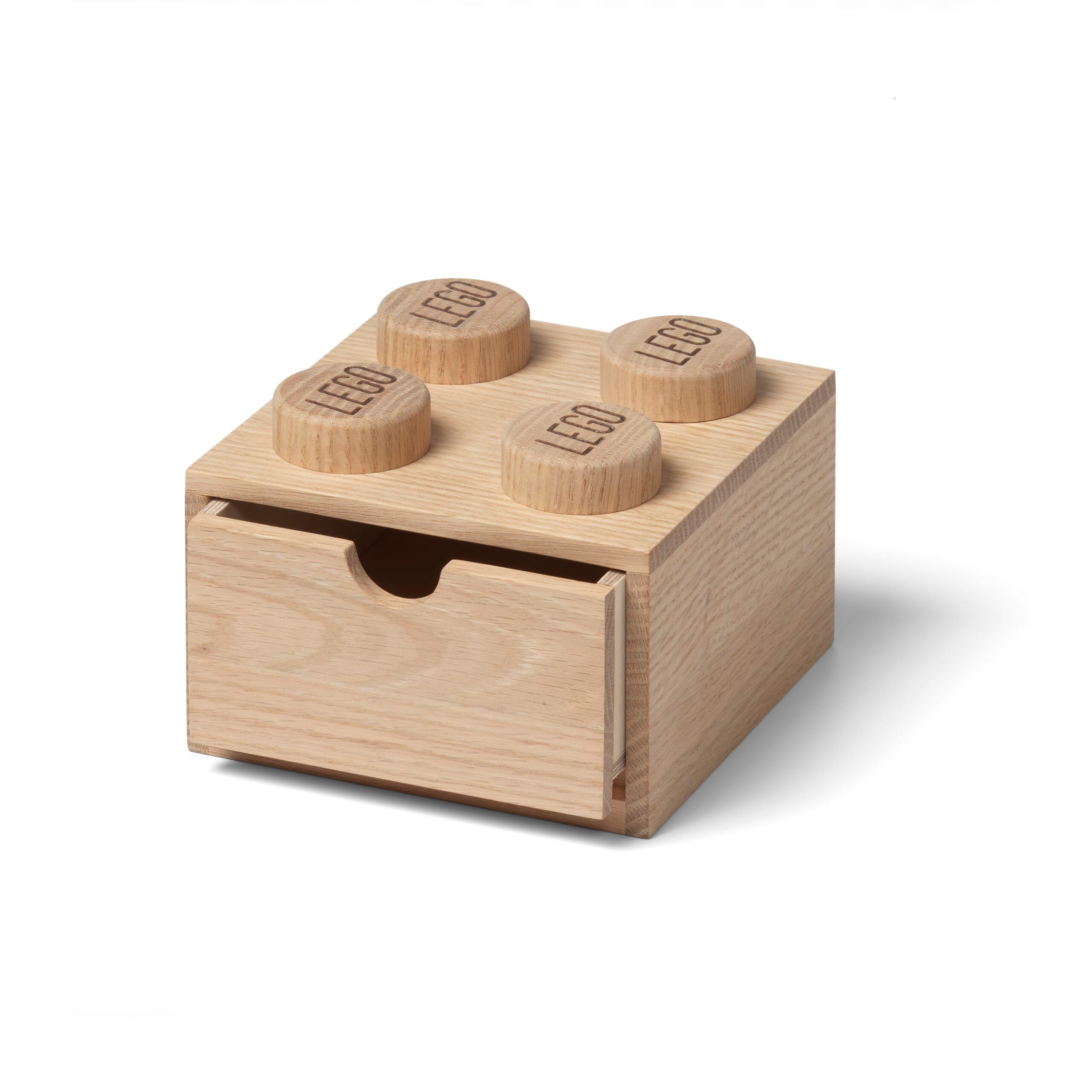 LEGO Otros - Cajón de madera de 4 espigas (roble claro)