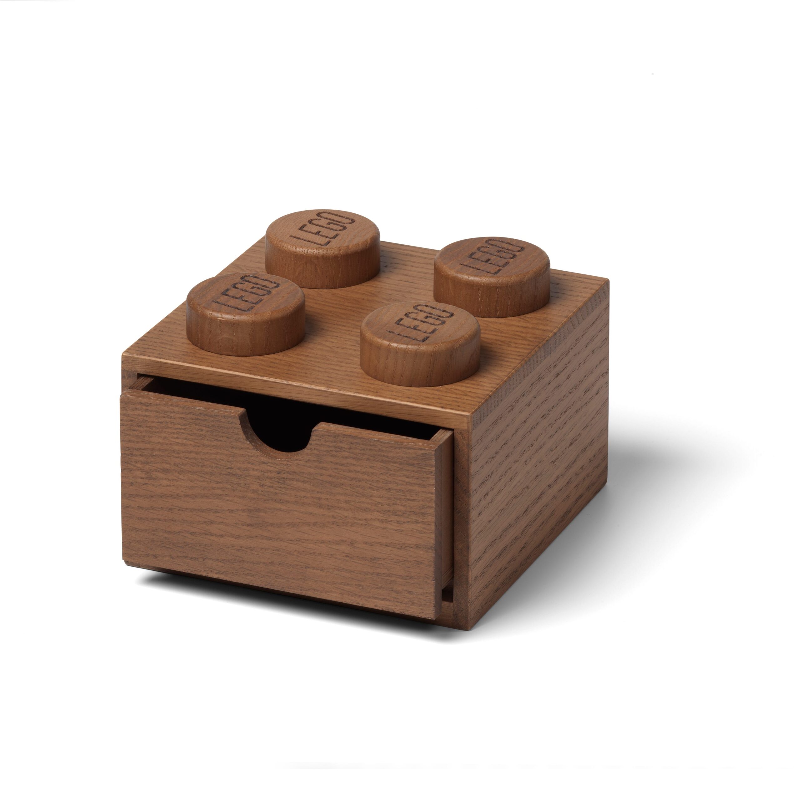 LEGO Otros - Cajón de madera de 4 espigas (roble oscuro)