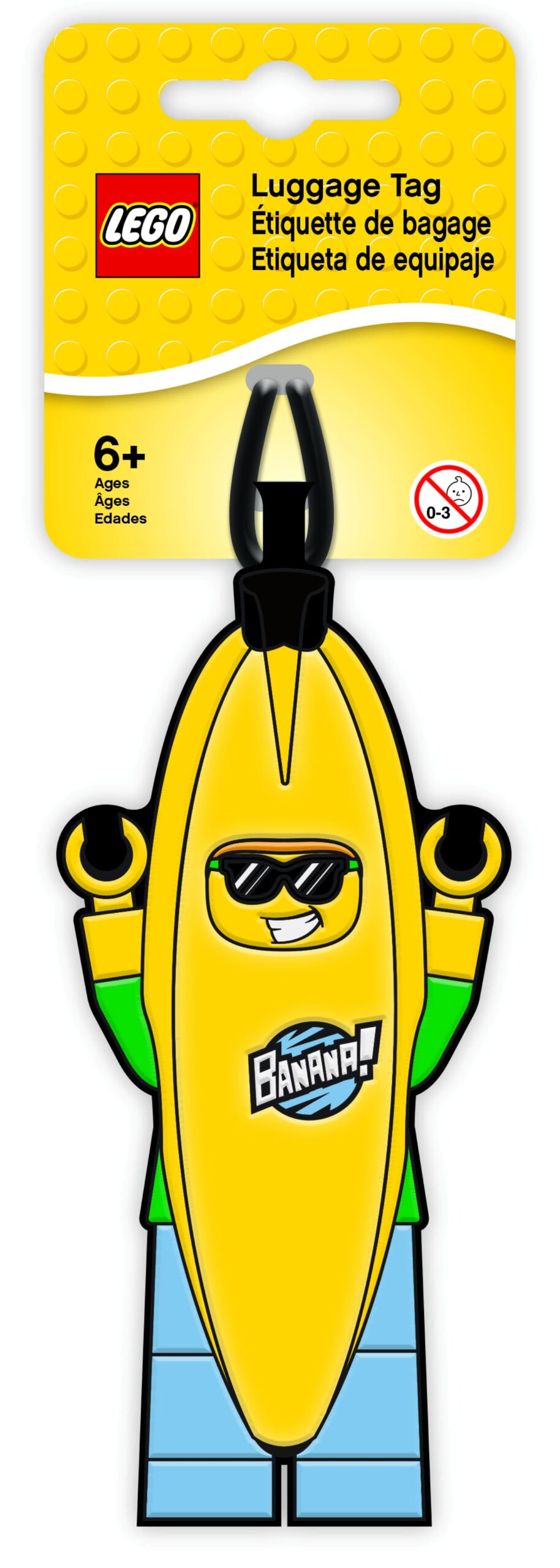LEGO Otros - Etiqueta de equipaje del Chico con disfraz de plátano LEGO®