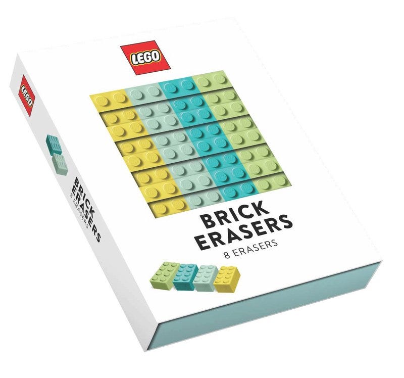 LEGO Otros - Gomas de borrar con forma de ladrillo LEGO®