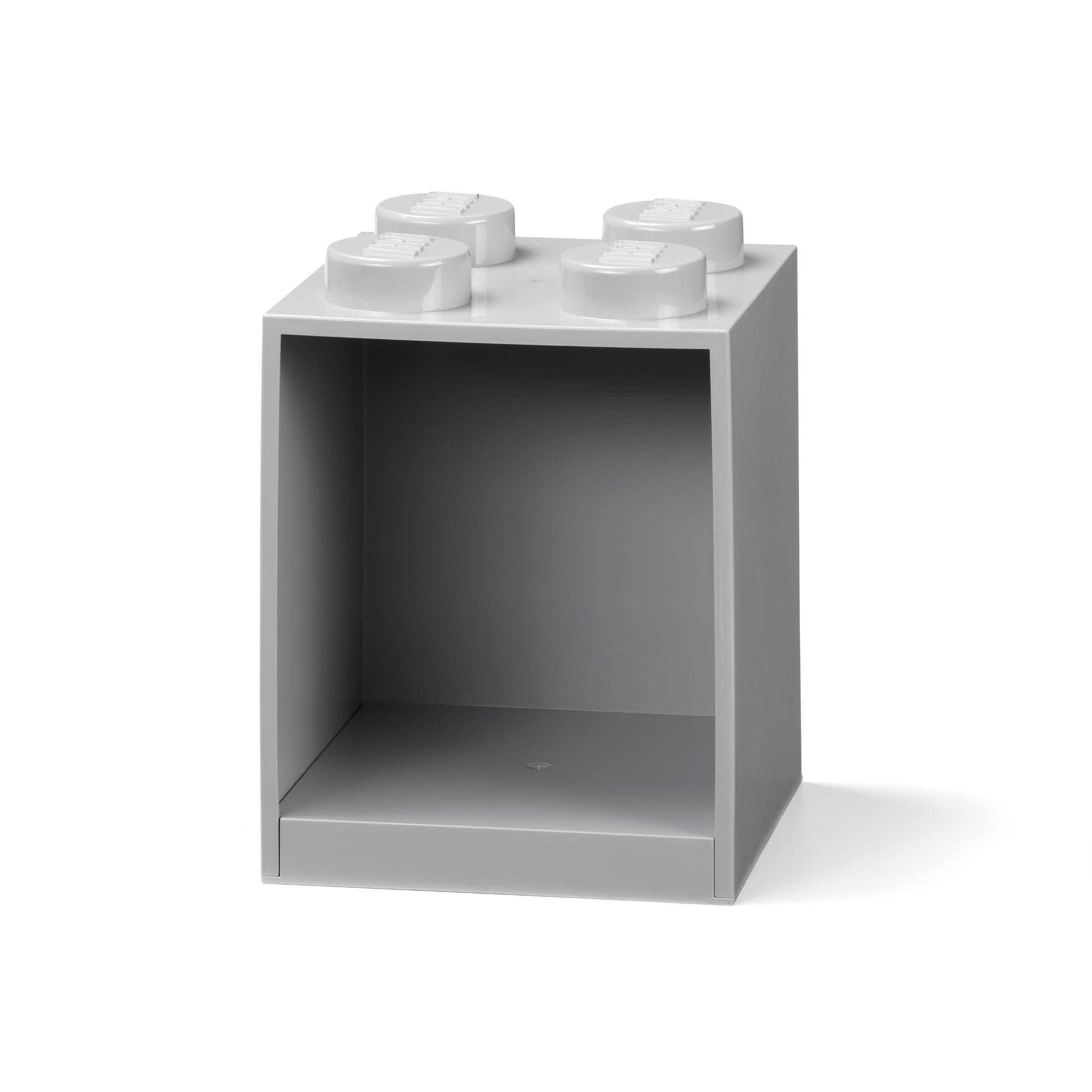 LEGO Otros - Ladrillo-Estantería de 4 Espigas (gris)