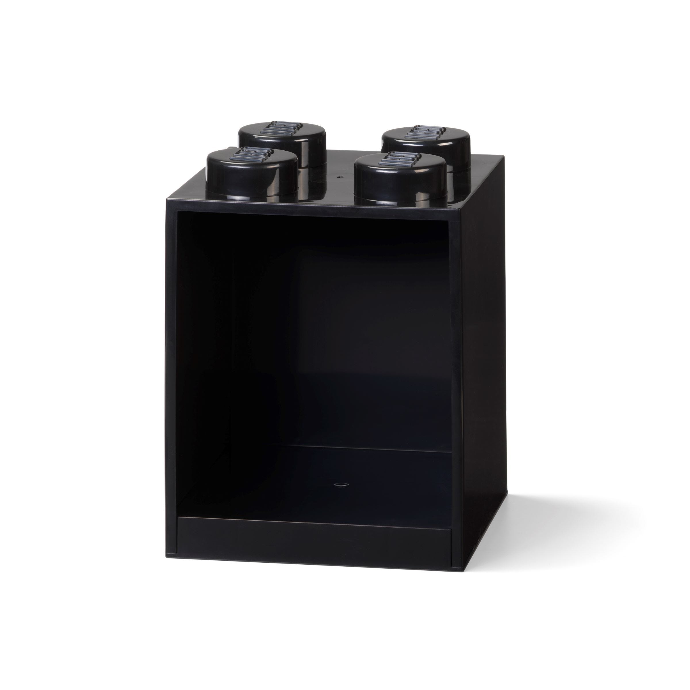 LEGO Otros - Ladrillo-Estantería de 4 Espigas (negro)