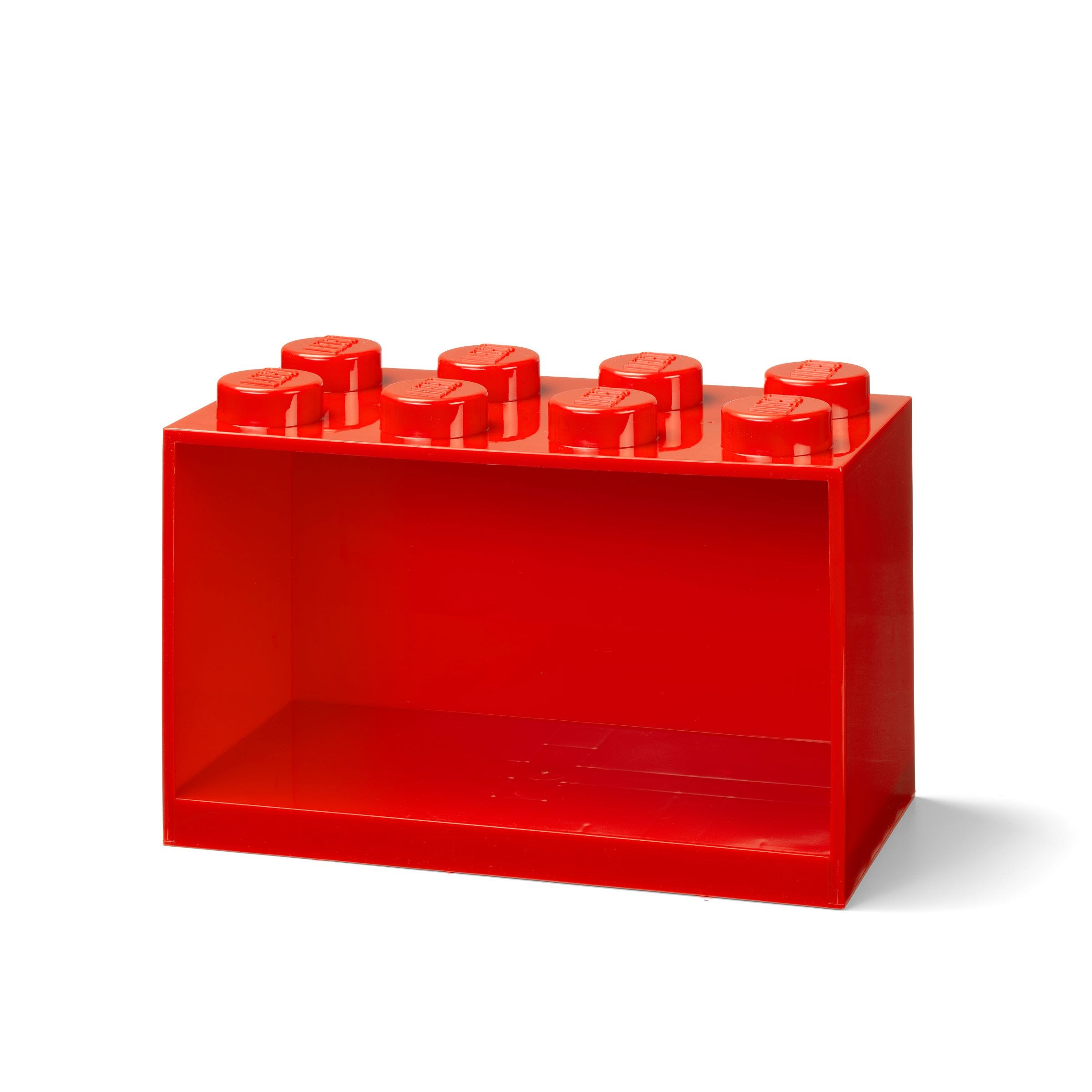 LEGO Otros - Ladrillo-Estantería de 8 Espigas (rojo brillante)