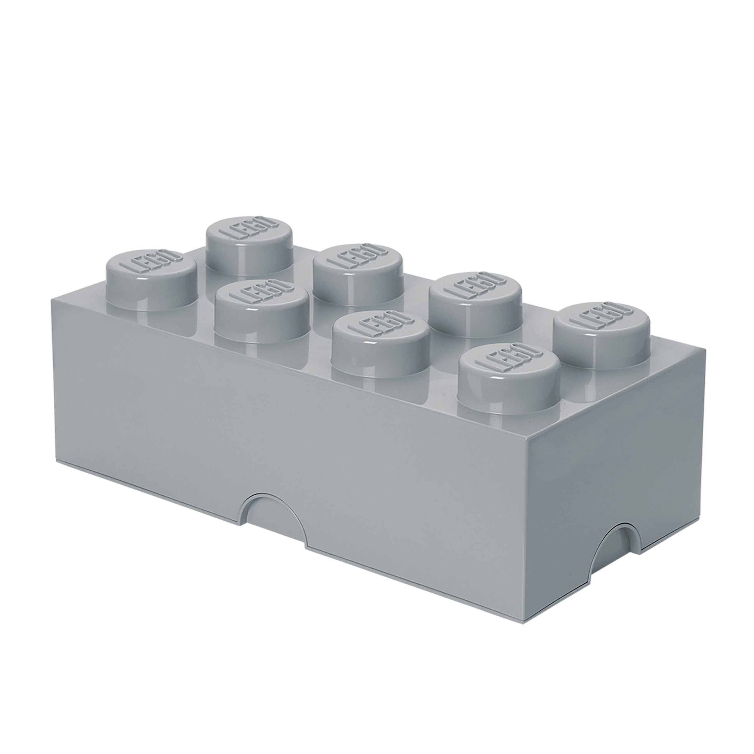 LEGO Otros - Ladrillo de Almacenamiento de 8 Espigas (gris piedra)