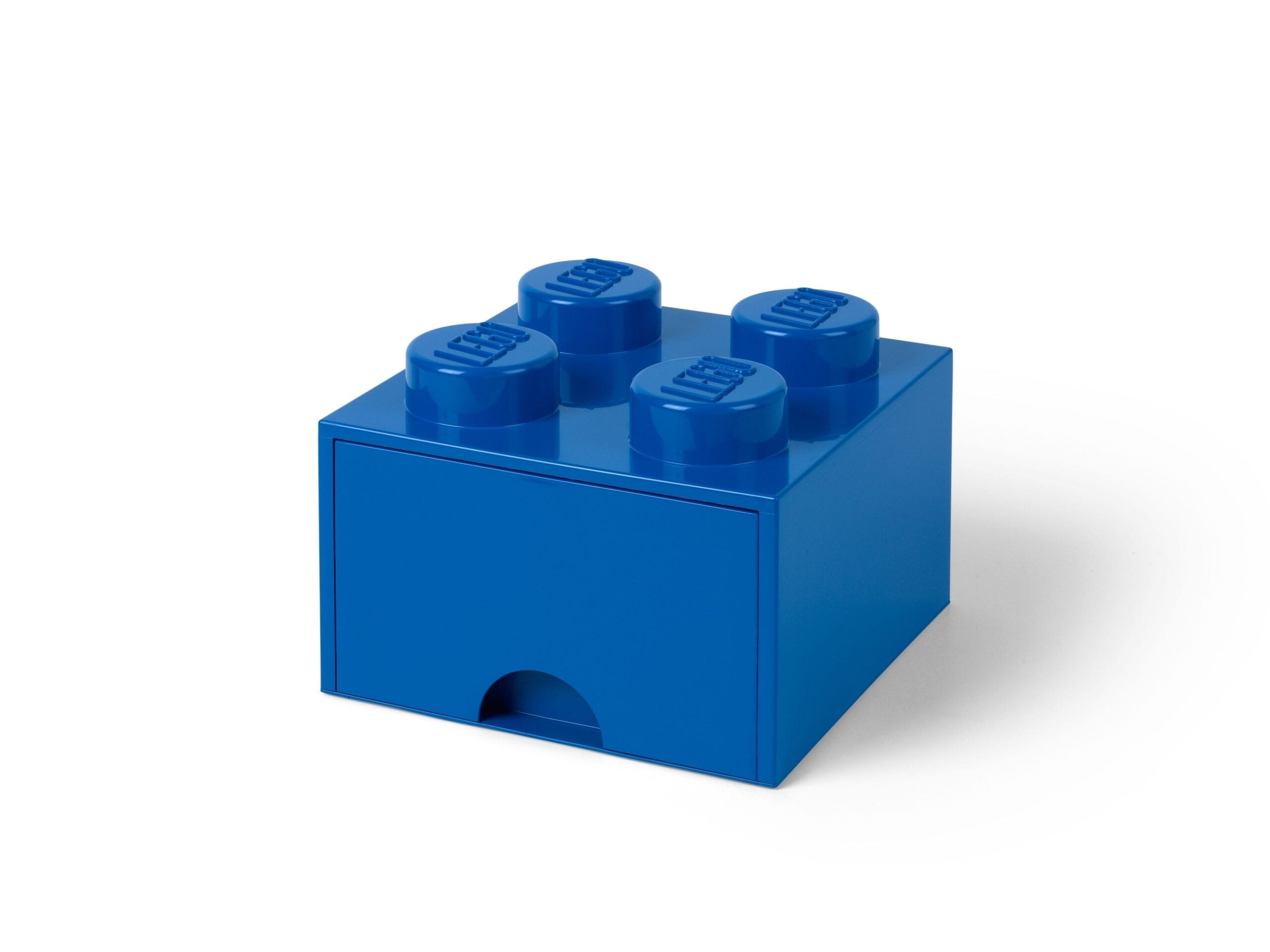 LEGO Otros - Ladrillo de almacenamiento azul de 4 espigas con cajón