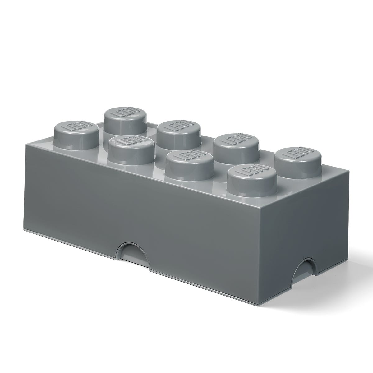 LEGO Otros - Ladrillo de almacenamiento de 8 espigas (gris)