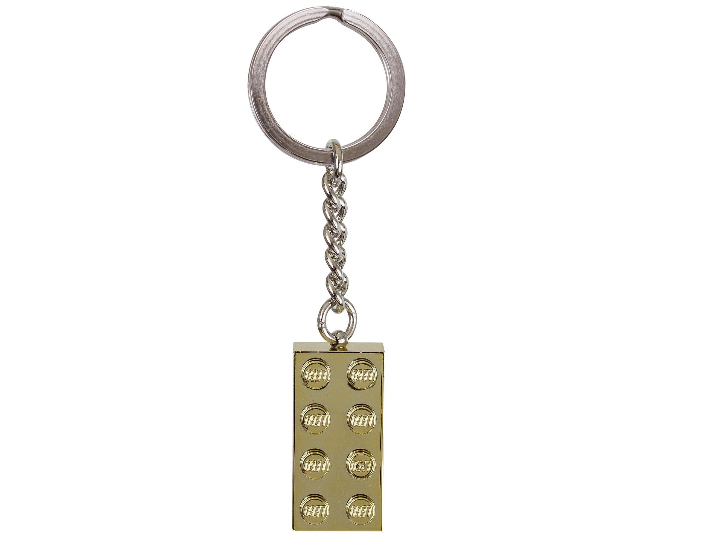 LEGO Otros - Llavero con ladrillo dorado LEGO®