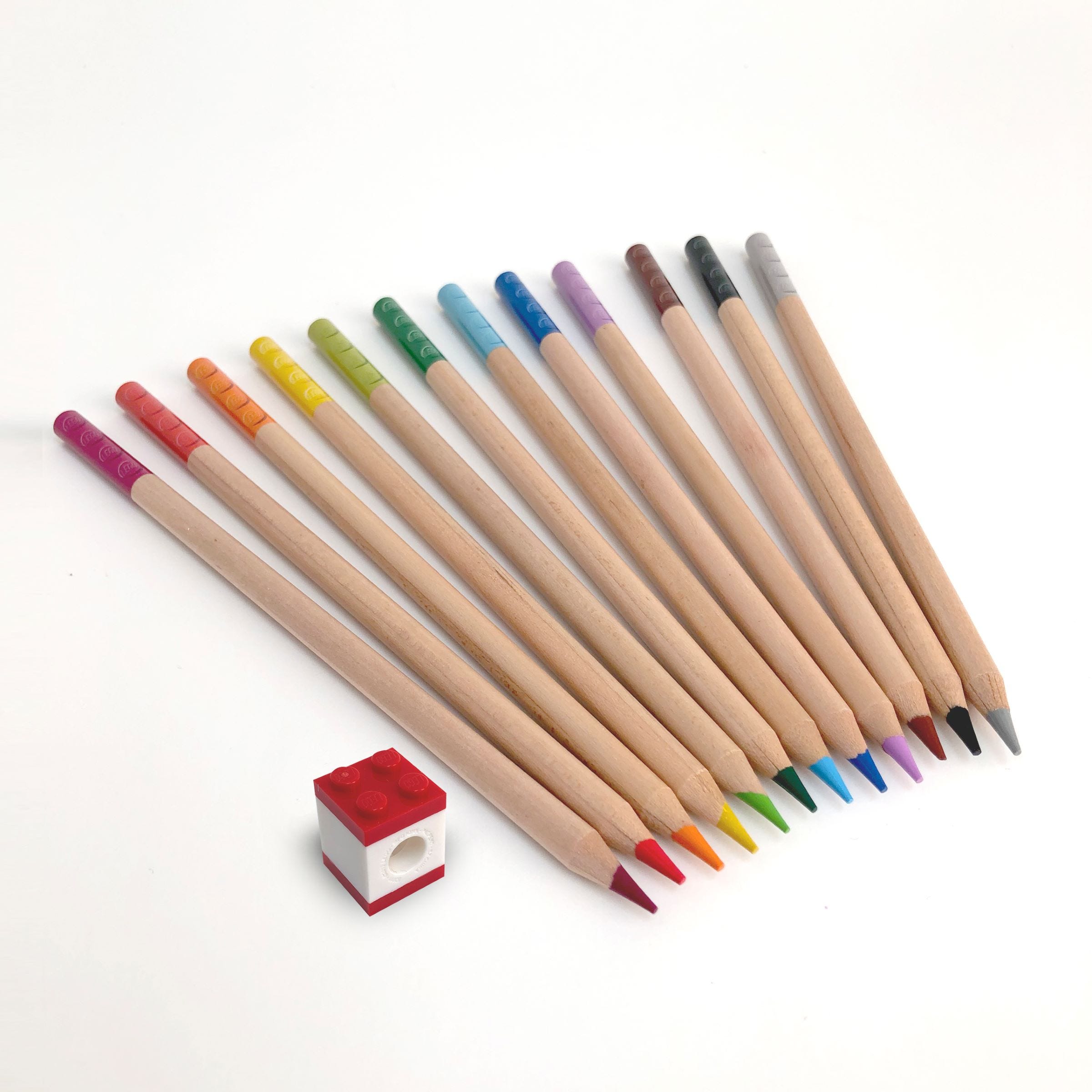 LEGO Otros - Pack de 12 Lápices de Colores con Adorno 2.0
