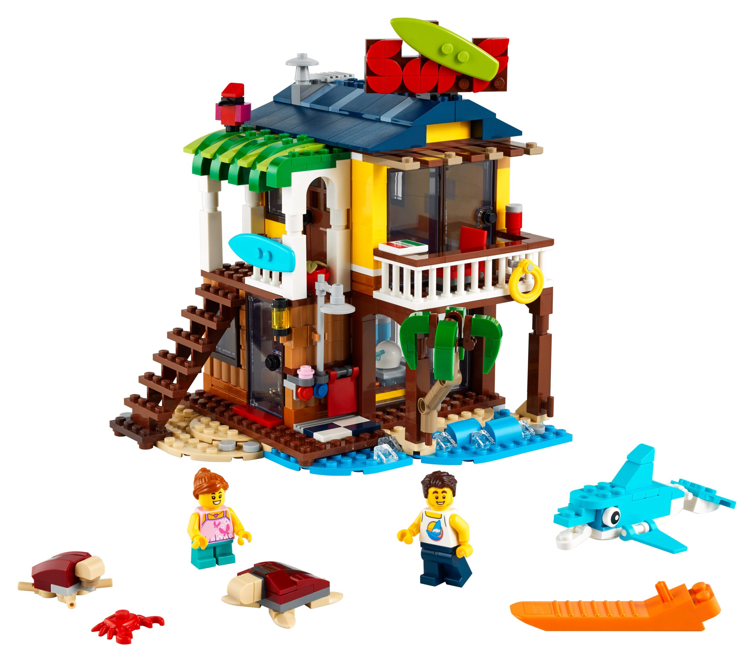 LEGO Sets 3 en 1 Creator - Casa Surfera en la Playa