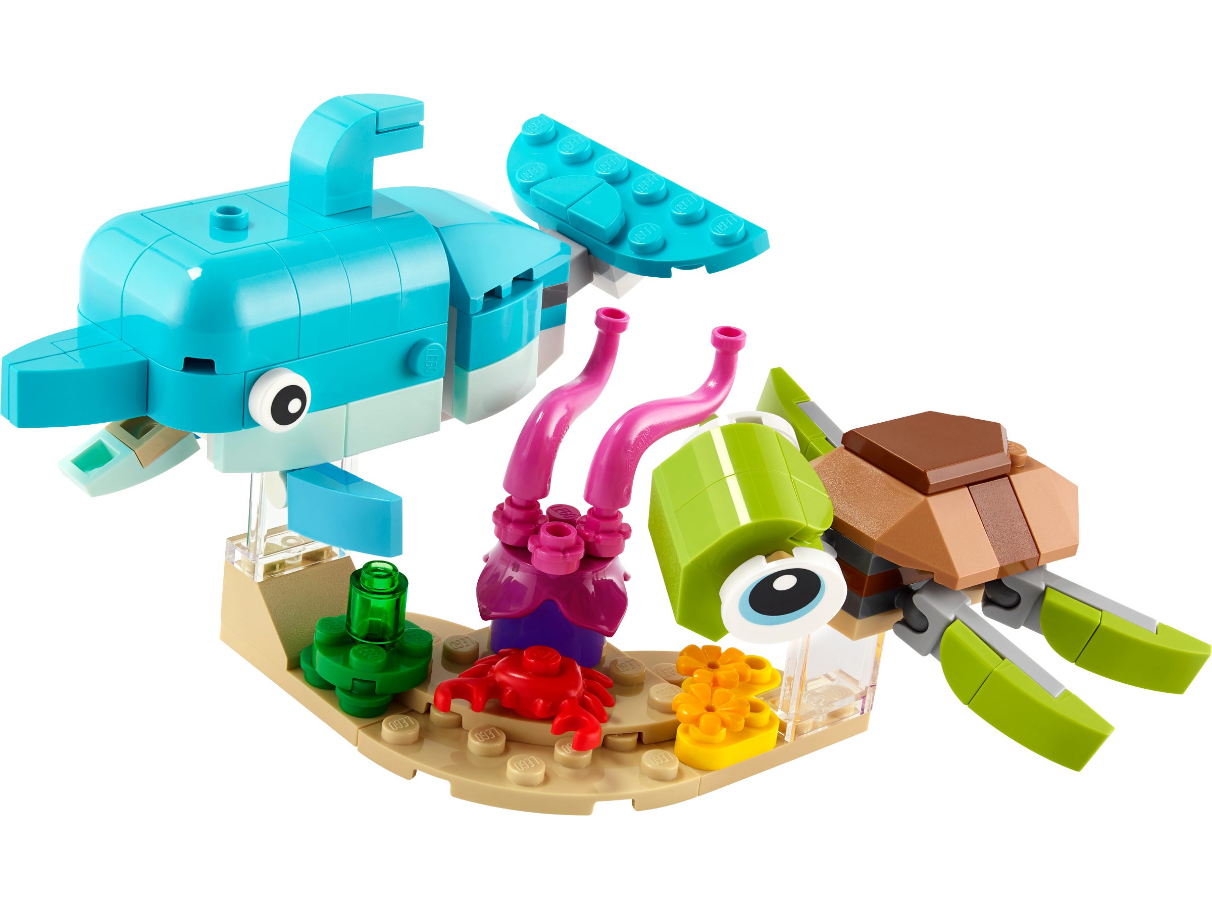 LEGO Sets 3 en 1 Creator - Delfín y Tortuga